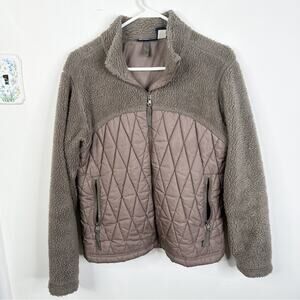 Patagonia Vintage Women’s M Bernese Mountain Fleece Quilted Jacket Style 27440